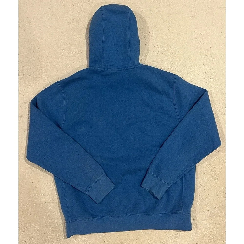 Nike‎ Hoodie Mens Medium Sportswear Club Fleece Pullover Sweatshirt Blue BV2654